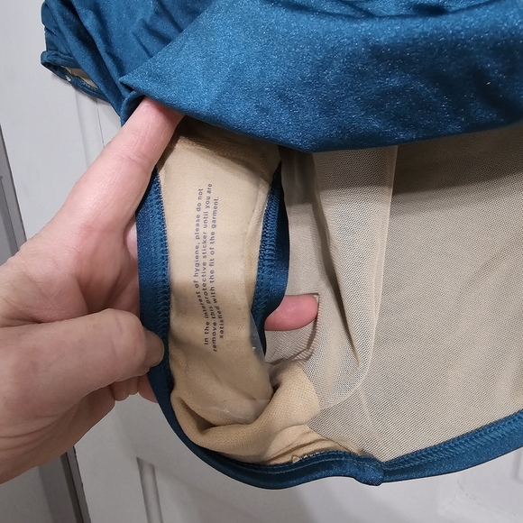 Cacique Shimmer Strappy Ruched-Side Swim Brief - Picture 4 of 7